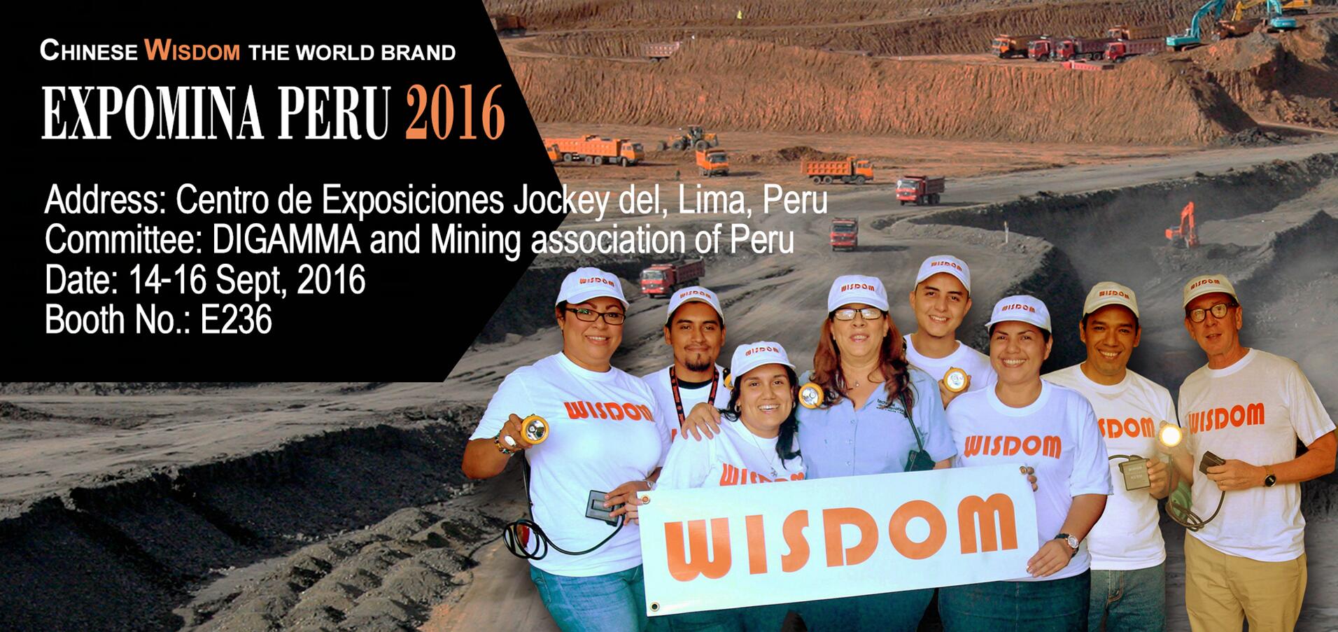 WISDOM will attend EXPOMINA PERU 2016